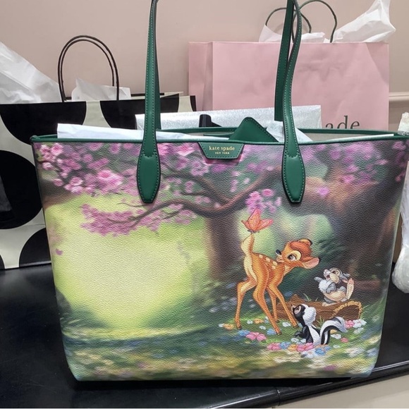 Disney X Kate Spade New York Bambi Sutton Medium Tote NWT - Picture 1 of 8